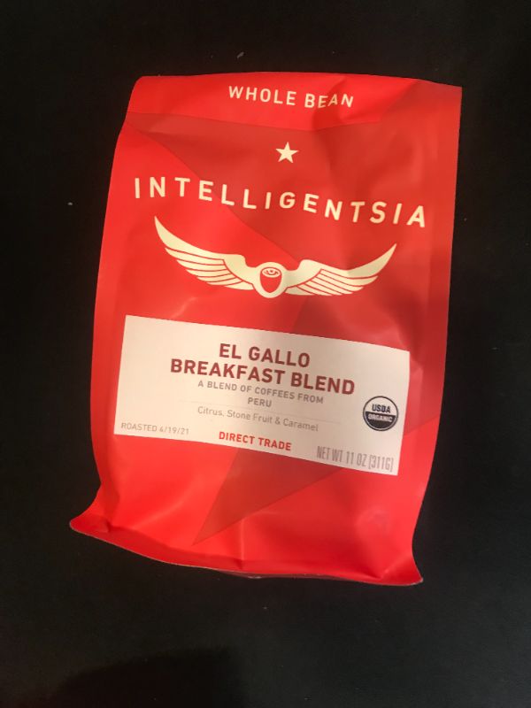 Photo 2 of Intelligentsia Organic El Gallo Breakfast Blend Coffee 12 oz. Bag EXP 7/2021