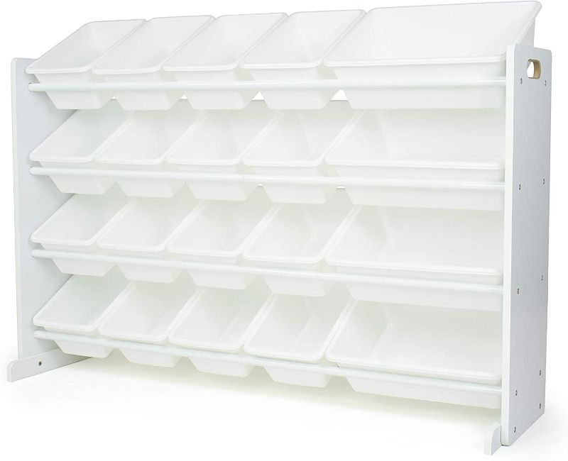 Photo 1 of Humble Crew Extra Large Toy Organizer with 20 Storage Bins, White/White
