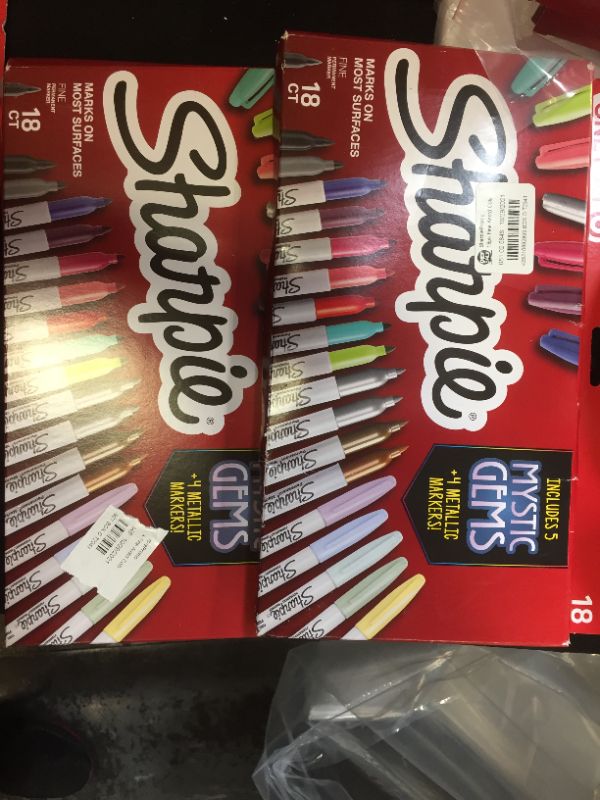 Photo 1 of 18pk Permanent Markers- Sharpie 2 PACK 
