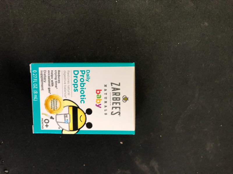 Photo 2 of Zarbee's Naturals Baby Daily Probiotic Drops, 0.27 Ounces EXP. JANUARY 2022
