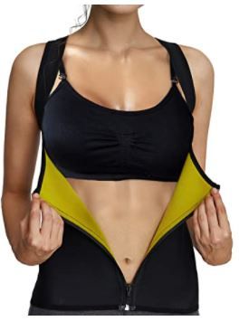 Photo 1 of Body Shaper Sauna Slimming Vest for Women Waist Trainer Hot Sweat Suit Workout Shapewear Neoprene Shapers Thermal Shirt 2XL
