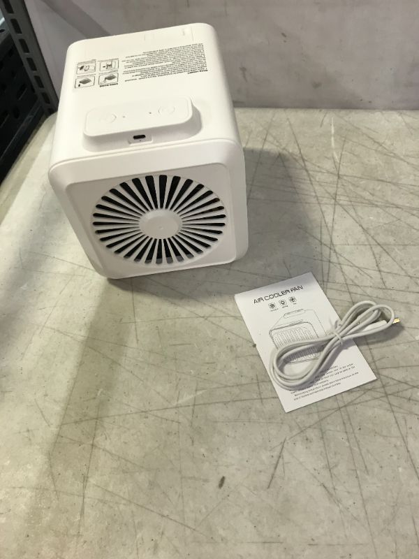 Photo 2 of Hoepaid Portable Air Conditioner - Portable USB AC Drive Ice Fan with 3 Speeds and 2 Crystal Ice Box | Air Conditioner Refrigerator for Small Room Outdoor Office
