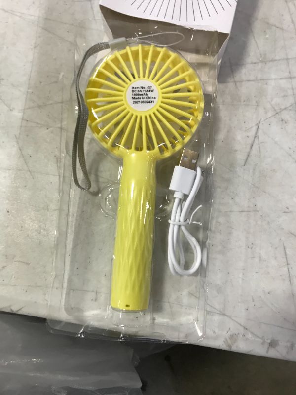 Photo 2 of HonHey Handheld Fan Portable, Mini Hand Held Fan with USB Rechargeable Battery