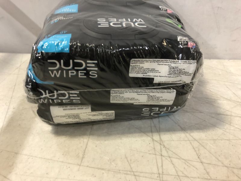 Photo 1 of DUDE Wipes Flushable Wipes 48 Count Dispenser, Unscented Wet Wipes with Vitamin-E & Aloe for at-Home Use, Septic and Sewer Safe
6 PACK