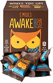 Photo 1 of Awake Caffeinated Chocolate Energy Bites, Milk Chocolate
50 Count (Pack of 1) (MINOR DAMAGES TO PACKAGING)