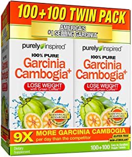 Photo 1 of Garcinia Cambogia Weight Loss Pills for Women & Men | Purely Inspired 100% Pure Garcinia Cambogia | Green Coffee Bean Extract & ACV | Weight Loss Supplement Pills | Weight Loss Products | 200 Pills
100 Count (Pack of 2)