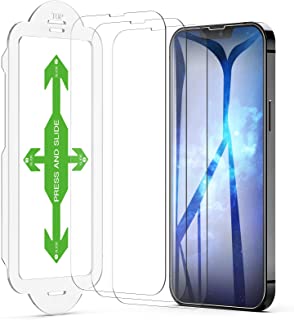 Photo 1 of Easyframe Compatible for iPhone 13 Pro Max Screen Protector Tempered Glass, Olsenms 3 Packs Anti Scratch Anti Crack Designed for iPhone 13 Pro Max Screen Protector, 6.7 Inch 9H 2.5D 0.33mm 3 PACK 