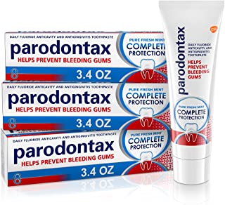 Photo 1 of Parodontax Complete Protection Toothpaste for Bleeding Gums, Gingivitis Treatment and Cavity Prevention, Pure Fresh Mint - 3.4 Ounces (Pack of 3)
Mint · 3.4 Ounce (Pack of 3)