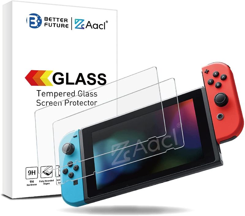 Photo 1 of Screen Protector for Nintendo Switch 2017,Tempered Glass Film,Ultra Clear, 3 Pack 6 in total 