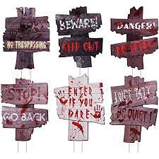 Photo 1 of DECORLIFE 6 PCS HALLOWEEN YARD SIGNS