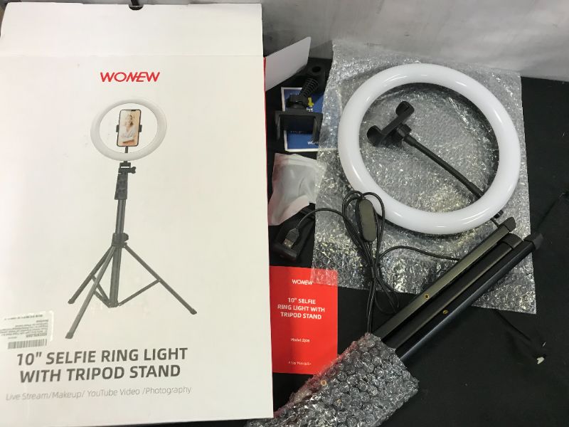Photo 1 of 10 INCH SELFIE RING WITH TRIPOD STAND WITH PHONE HOLDER DIMABLE LIGHT