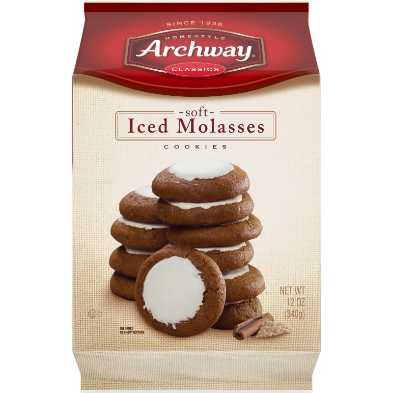 Photo 1 of 2 BOXES OF 6 Archway Iced Molasses Cookies - 12oz
BEST BY MAY 22 2021