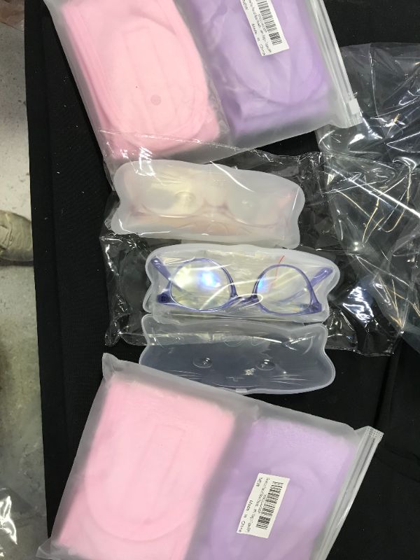 Photo 1 of 2 PACK WITH GLASSES Gnafihz Facial Spa Headband - 2 Pcs Makeup Shower Bath Hair Wrap Sport Headband Adjustable Stretch Sweat Headband with Magic Tape,Fits All
