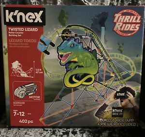 Photo 1 of K'NEX Thrill Rides Twisted Lizard Roller Coaster Building Set 402 pcs