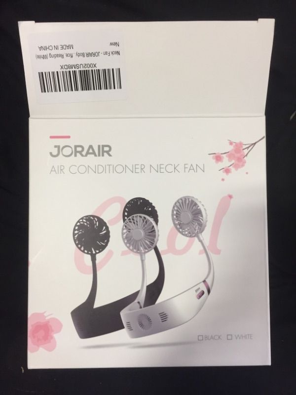 Photo 2 of Jorair body reading white air conditioner neck fan