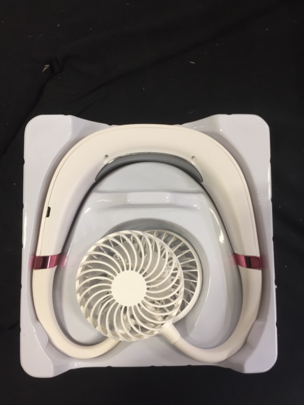 Photo 1 of Jorair body reading white air conditioner neck fan