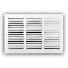 Photo 1 of 14 in. x 10 in. Steel Return Air Grille in White
