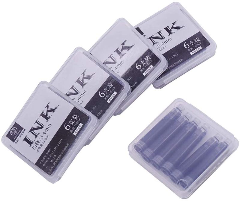 Photo 1 of 30 PCS Fountain Pen Black Ink Refill Cartridges Suitable for Hongdian Fountain Pen
