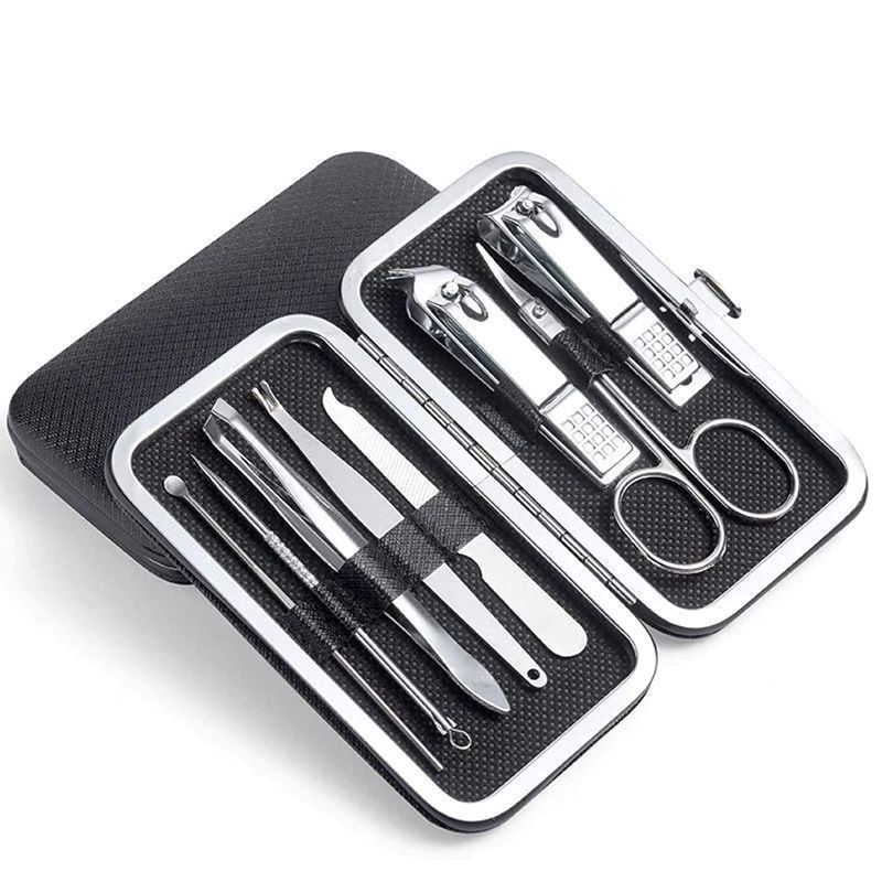 Photo 1 of Uouteo Nail Clippers Kits 8 PCS Manicure Pedicure Kit with Black Travel Case
