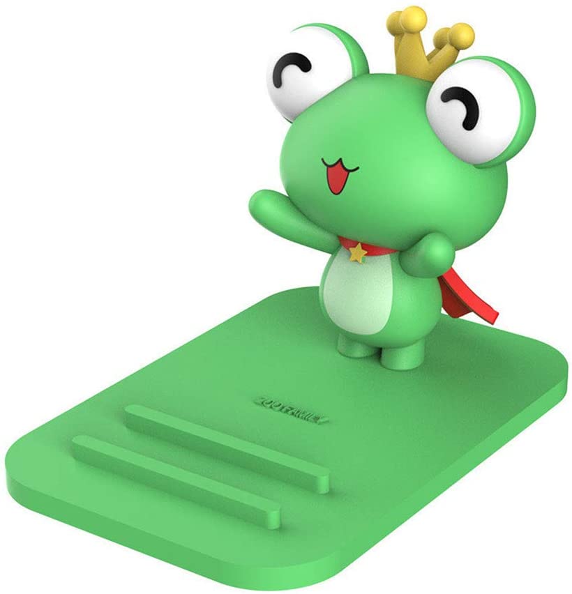 Photo 1 of Frog Phone Holder - Adjustable Stand - Lovely Animal Desktop Cell Phone Stand, Creative Cartoon Multi-Function Desk Phone Stand, Smartphone Dock,Frog Gift for Girl (Green Frog, 17 X 8 X 5 cm)
