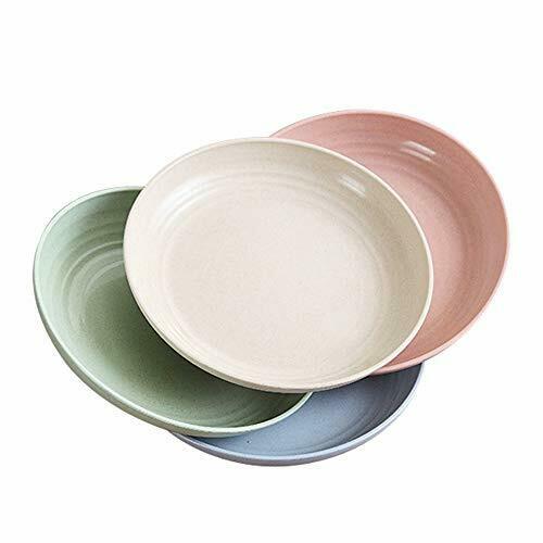 Photo 1 of 4-Pcs 7.8in Wheat Stalk Dinner Plates Microwave & Dishwasher Safe, Lightweight B
