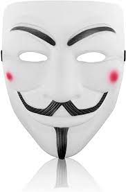 Photo 1 of 3 pk PARTY hackers mask white V for Vendetta Halloween face mask Costume Cosplay Party
