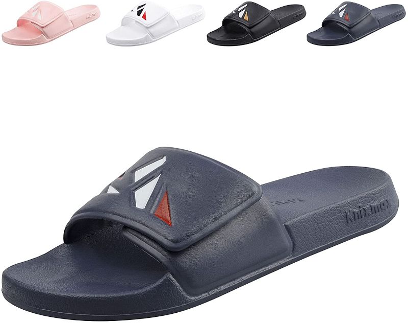 Photo 1 of Knixmax Slide Sandals for Women Men, Open Toe Athletic Outdoor Sport Slides, Slip on Beach Bath Shoes House Shower Slippers Unisex SIZE 38
