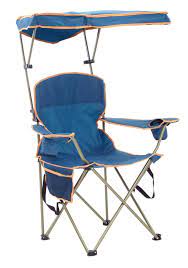 Photo 1 of  dirt stains-scratches and one leg pole is loose --- Chair Max Shade Folding Chair, Blue, Lawn Chairs, Lounge Chairs