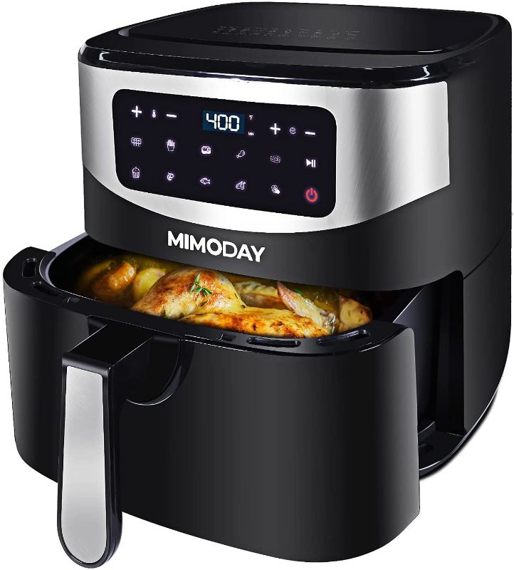 Photo 1 of ----Sell For Parts----MIMODAY Air Fryer 8 Quart(160 E-Recipes ), 1700W Power Electric Hot Oven Oilless Cooker with 10 Presets, Large NonStick Basket, LED Digital Touchscreen, Less Oil for Healthy Rapid Frying, ETL Listed
