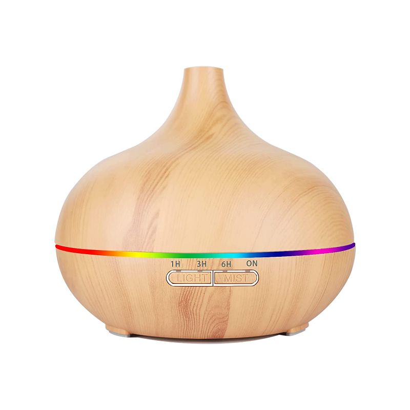 Photo 1 of Essential Oil Diffuser Wood Grain Aromatherapy Diffusers Cool Mist Humidifier with Timer Adjustable Mist Waterless Auto Off for Baby Home Office Yoga 500ML
