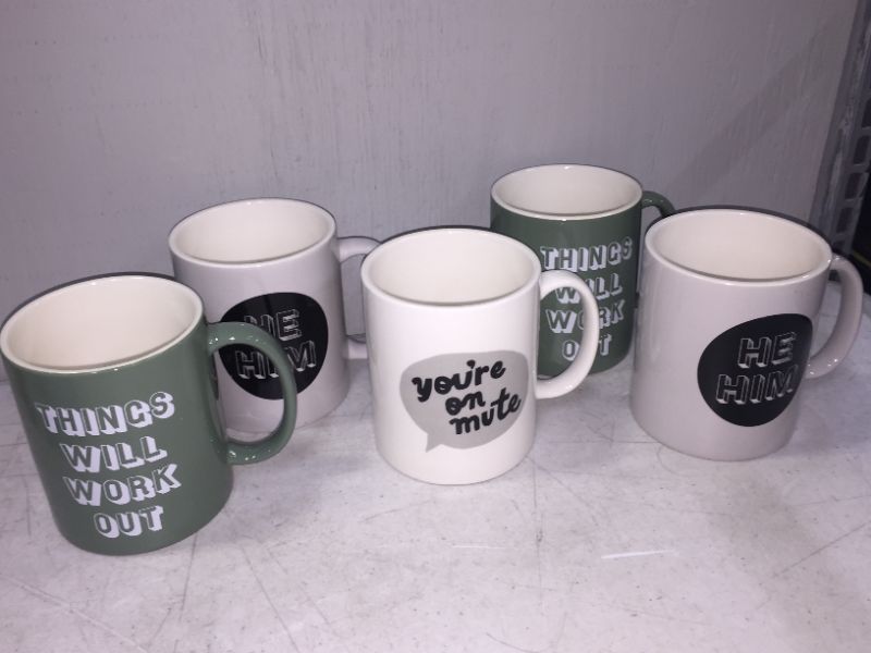 Photo 1 of ASSORTED MUGS 5 PACK