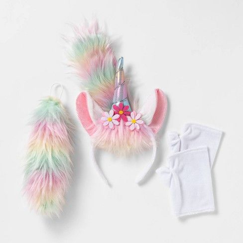 Photo 1 of Halloween Adult Unicorn Heads & Tails Kit Halloween Costume Accessory Set - Hyde & EEK! Boutique