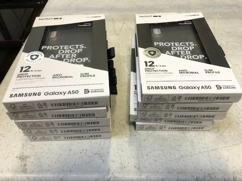 Photo 1 of Tech21 Studio Colour Series Gel Case for Samsung Galaxy A50 - Black  10 pack 