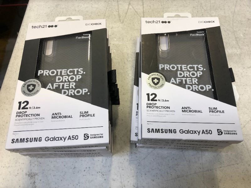 Photo 1 of Tech21 Studio Colour Series Gel Case for Samsung Galaxy A50 - Black  10 pack 