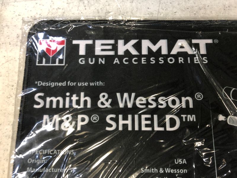 Photo 1 of 20 x 15 inches computer desk mat gun themed color black 