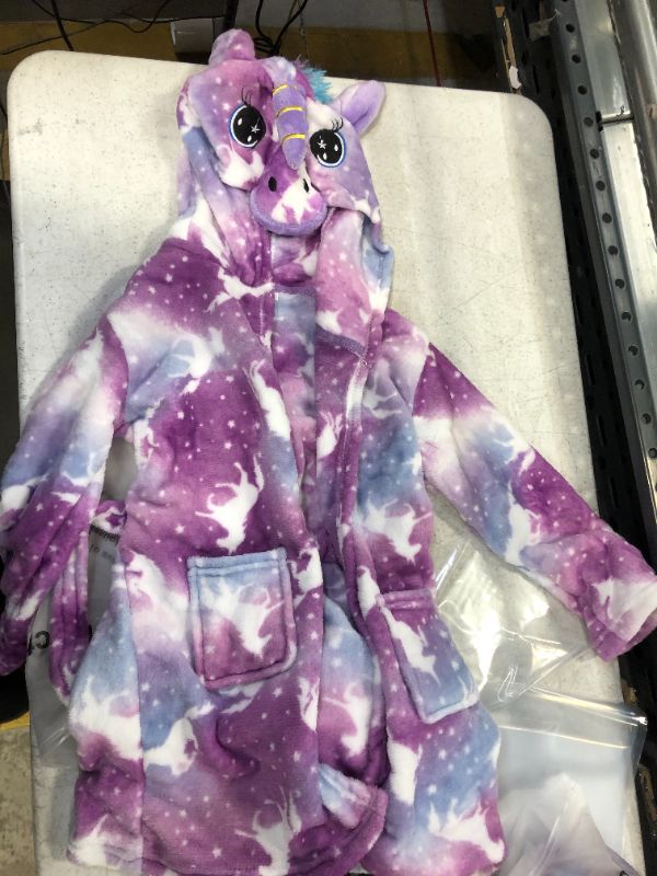 Photo 1 of kids 3-4 young size unicorn bathrobe 