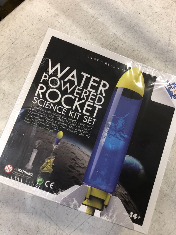 Photo 2 of PLAYSTEM Outdoor Water Powered Rocket Physics Learning Set-with Rocket Tail, Body and Pump DIY Rocket Science Experiment Kit- Space STEM Outdoor Toys Gift for Kids,Teens, Boys & Girls
