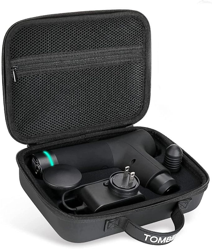 Photo 1 of -----CASE ONLY------Carrying Case for Hyperice Hypervolt GO, 2 Attachment Slots, Portable Storage Box, Hard Shell Case for Portable Massage Gun (Case Only)
