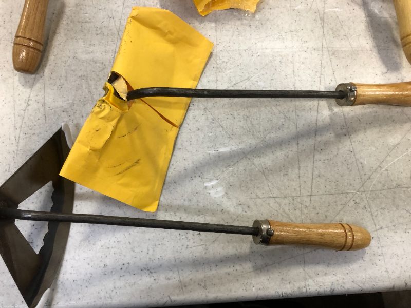 Photo 1 of Handheld Weeding Hoe, Hollow Hoe for Gardening, Using Traditional Quenching Forging Process, Manual Forging and Welding, Household Weeding/Ditching/Soil Loosening/Seeding/Planing,Small 2 pack 
