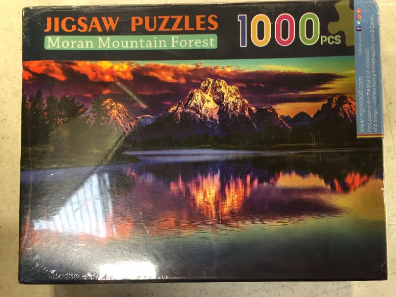 Photo 1 of jigsaw puzzle 1000 pieces mountain range themed 