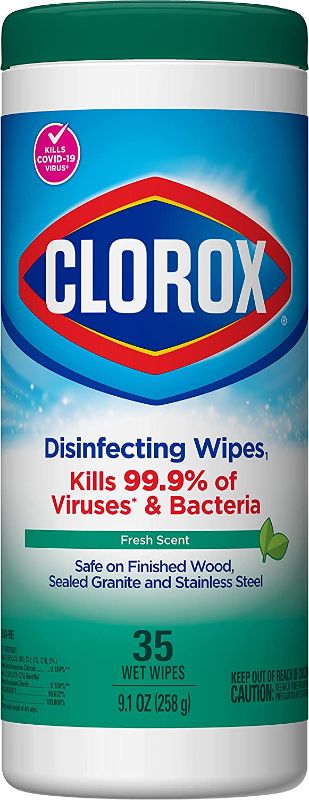 Photo 1 of Clorox Disinfecting Wipes, Fresh Scent, 35-ct  3 pack 