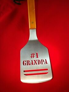 Photo 1 of #1 Grandpa BBQ spatula, Stainless Steel Grilling Father’s Day