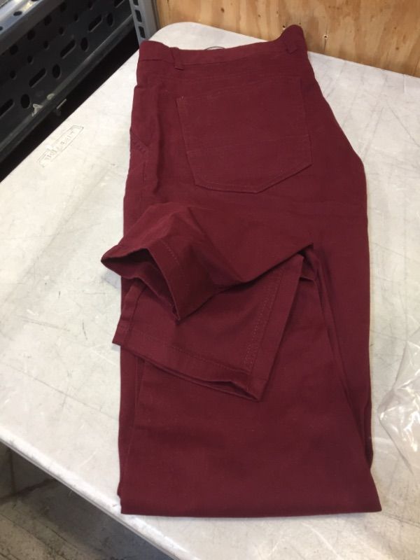 Photo 1 of 28w x 30l burgundy womens pants 