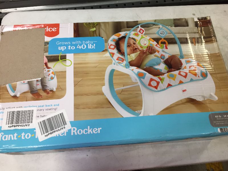 Photo 2 of Fisher Price Infant to Toddler Rocker - Geo Diamonds