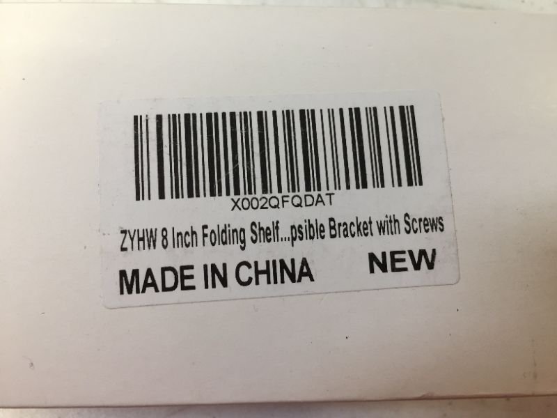 Photo 1 of 8 inch folding shelf bracket with screws 
