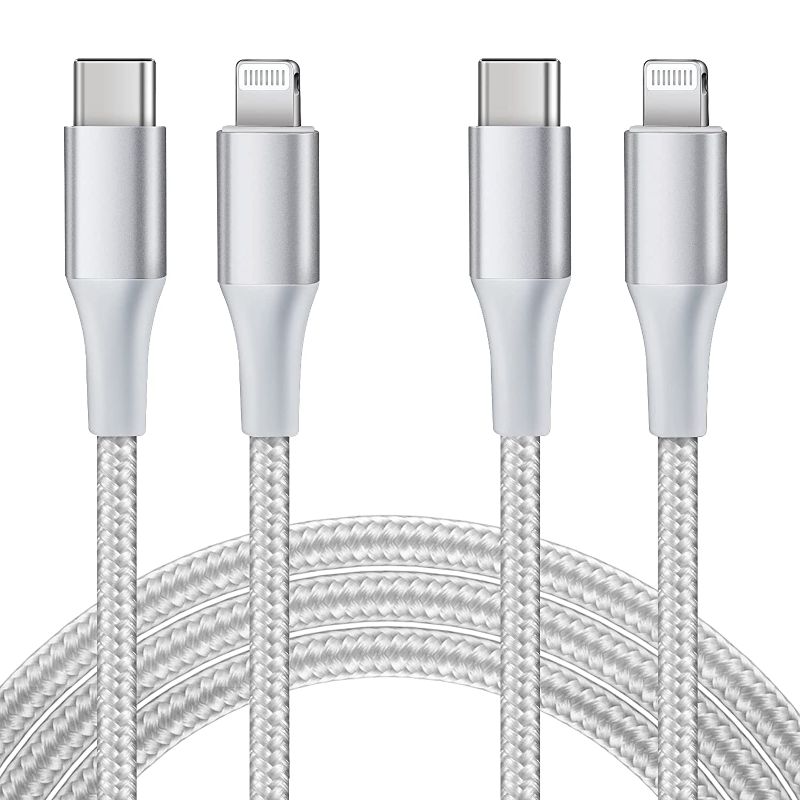 Photo 1 of USB C to Lightning Cable, Suswillhit iPhone Charger Pack [3.3Ft+6.6Ft] MFi Certified Nylon Braided Fast Charging Sync Cord for iPhone 12 Pro Max/12/11 Pro/X/XS/XR/8 Plus/AirPods Pro/iPad 8th 2020 4 pcs 
