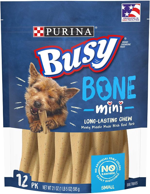 Photo 1 of 2x Purina Busy Bone Dog Chew Mini/Tiny Dog Treats for Small Dogs
