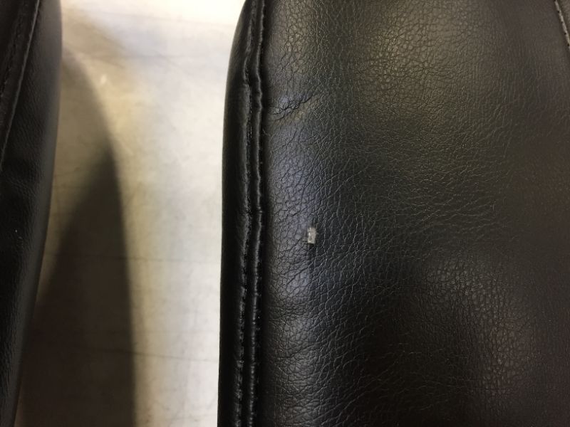 Photo 1 of Sold parts only*--missing legs- Office Chair, Mid Back Leather Task Chair, in Black (730-L-BLK)
