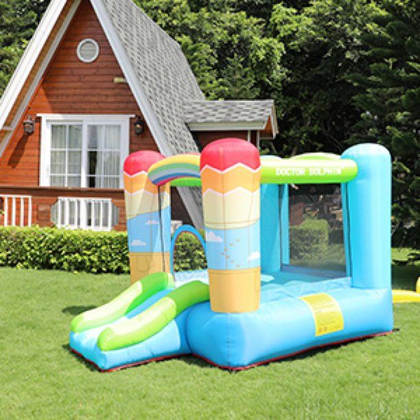 Photo 1 of FBSPORT Inflatable Bounce House, Slide Bouncer Playhouse with Air Blower for Kid
