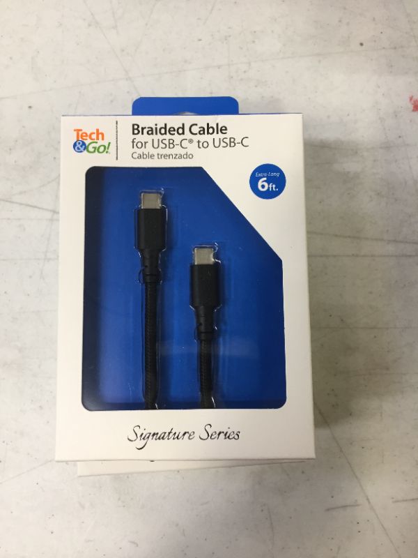Photo 1 of USB-C to USB-C 6 ft. Cables 3 pack